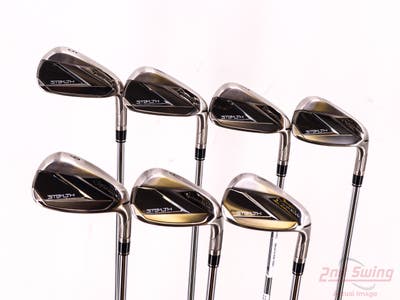 Mint TaylorMade Stealth Iron Set 5-PW AW FST KBS MAX 85 MT Steel Stiff Right Handed STD