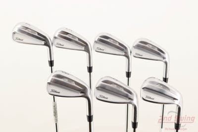 Mint Titleist 2021 T100 Iron Set 4-PW True Temper AMT White S300 Steel Stiff Right Handed +1/4"