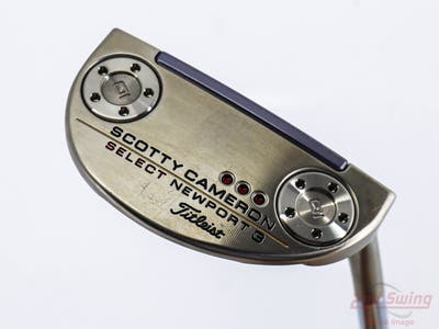 Mint Titleist Scotty Cameron 2018 Select Newport 3 Putter Steel Right Handed 35.0in