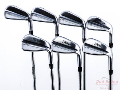 Mint Titleist 2023 T100 Iron Set 4-PW True Temper AMT Tour White Steel Stiff Right Handed STD