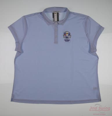 New W/ Logo Ryder Cup Womens Fairway & Greene Polo XX-Large XXL Blue MSRP $138