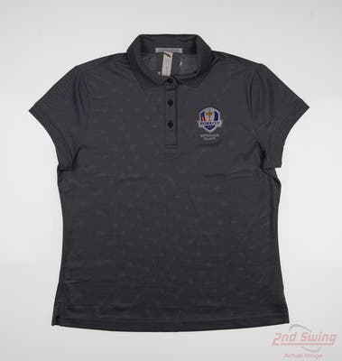 New W/ Logo Ryder Cup Womens Fairway & Greene Polo Large L Gray MSRP $138